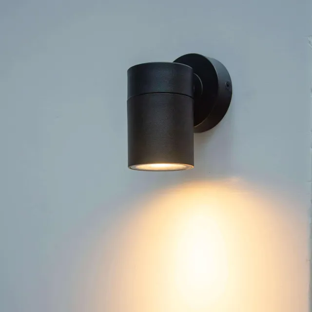 GD-PUD09-1-GU10 — Compact Cylindrical GU10 Wall Spotlight