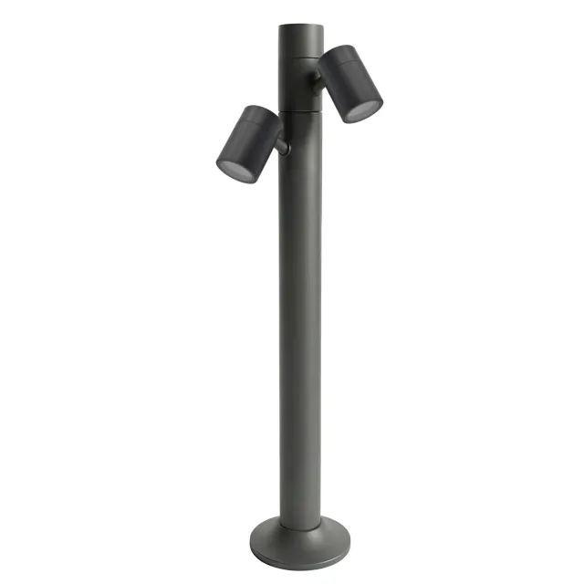 GD-BL29-2-GU10-600 — Twin-Head Adjustable Garden Post
