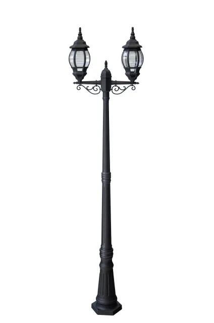 GD-BL09-E27-210-2H — Two-head decorative lantern post