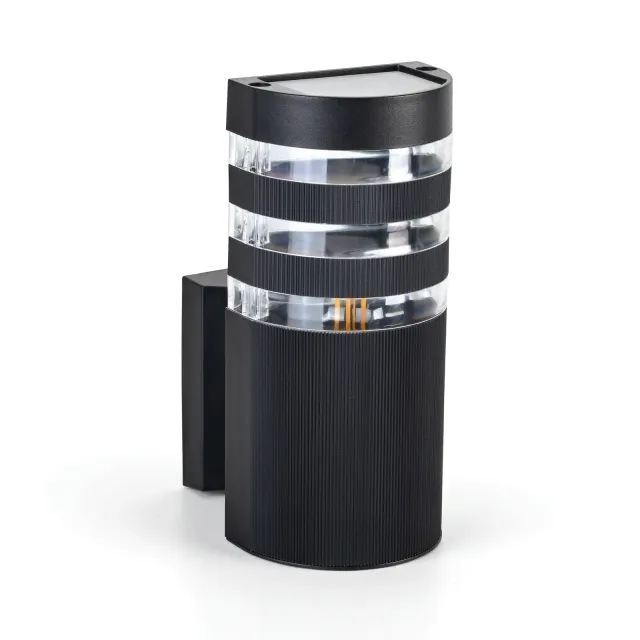 GD-WP37-1-3C — Cylindrical wall light with three clear rings
