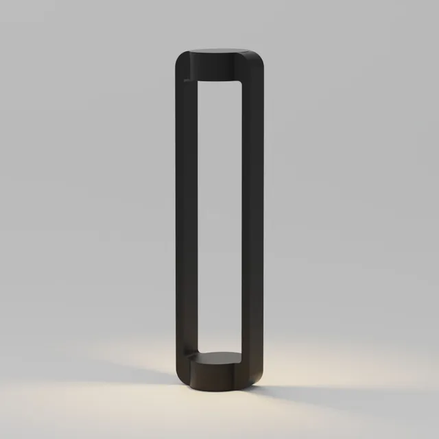 GD-ABX115-2-600 — Rounded Open-Frame Bollard Light