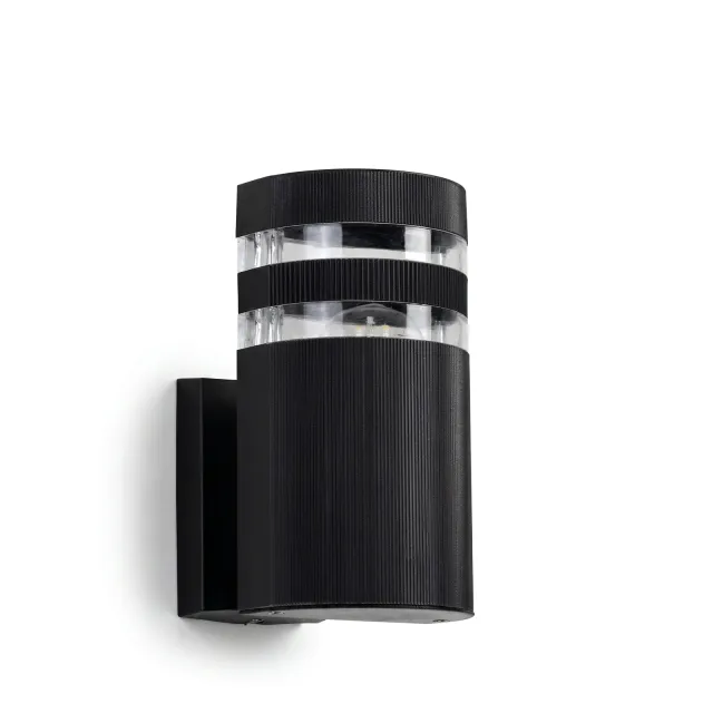 GD-WP37-1-2C — Cylindrical wall light with two clear rings