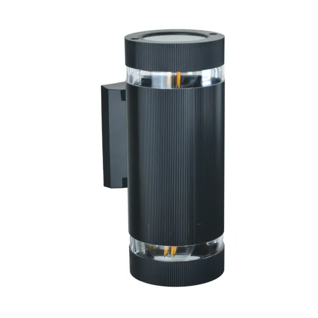 GD-WP38-2-1C — Twin-ended tall cylindrical one-ring wall light