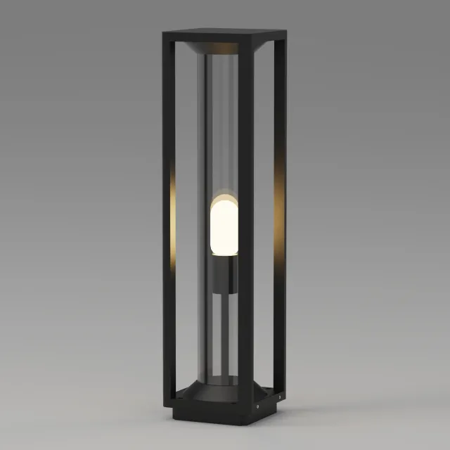 GD-ABX062-5-E27-600 — Square open-frame bollard