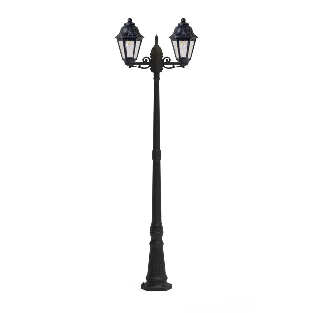 GD-BL17-E27-210-2H — Twin-Head Heritage Post Light